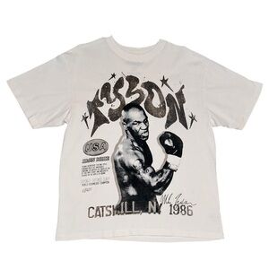 Mike Tyson Catskill NY 1986 Graphic T Shirt Tyson Collection Oversized M